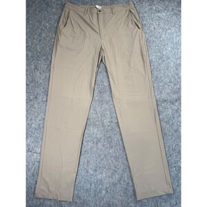 Bison Ridge Pant Men L Tan Nylon Spandex Stretch Outdoor‎ Performance 35x31